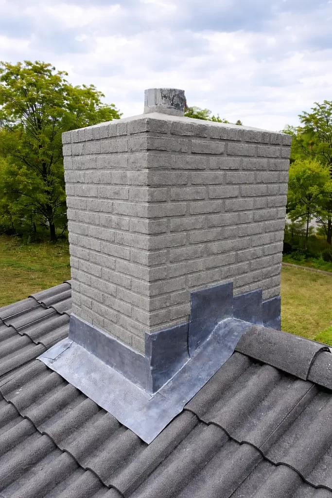 schoorsteen renovatie nieuw lood dakmeester Hoevelaken